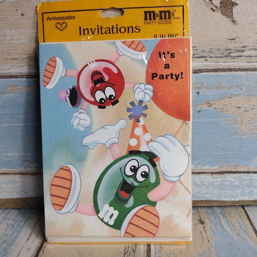 M&M's Party Invitations 8 Ambassador